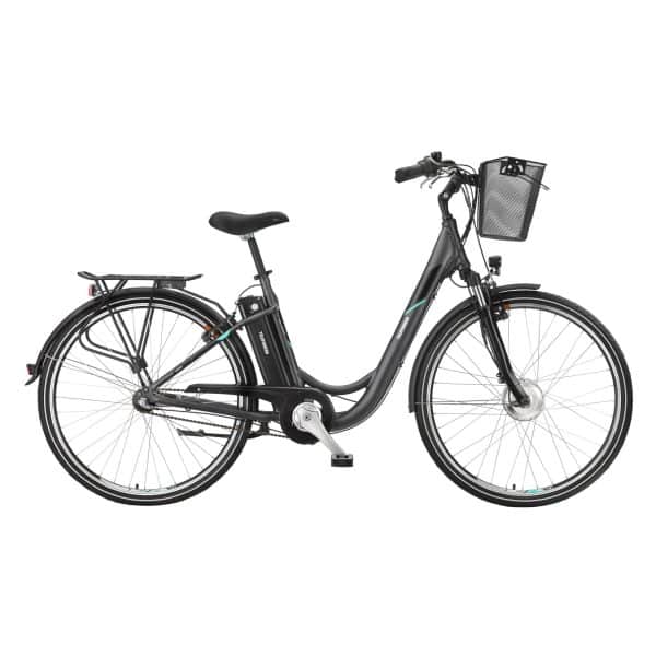 Telefunken Alu City E-Bike 28" Multitalent RC830 3-Gang Nabenschaltung anthrazit