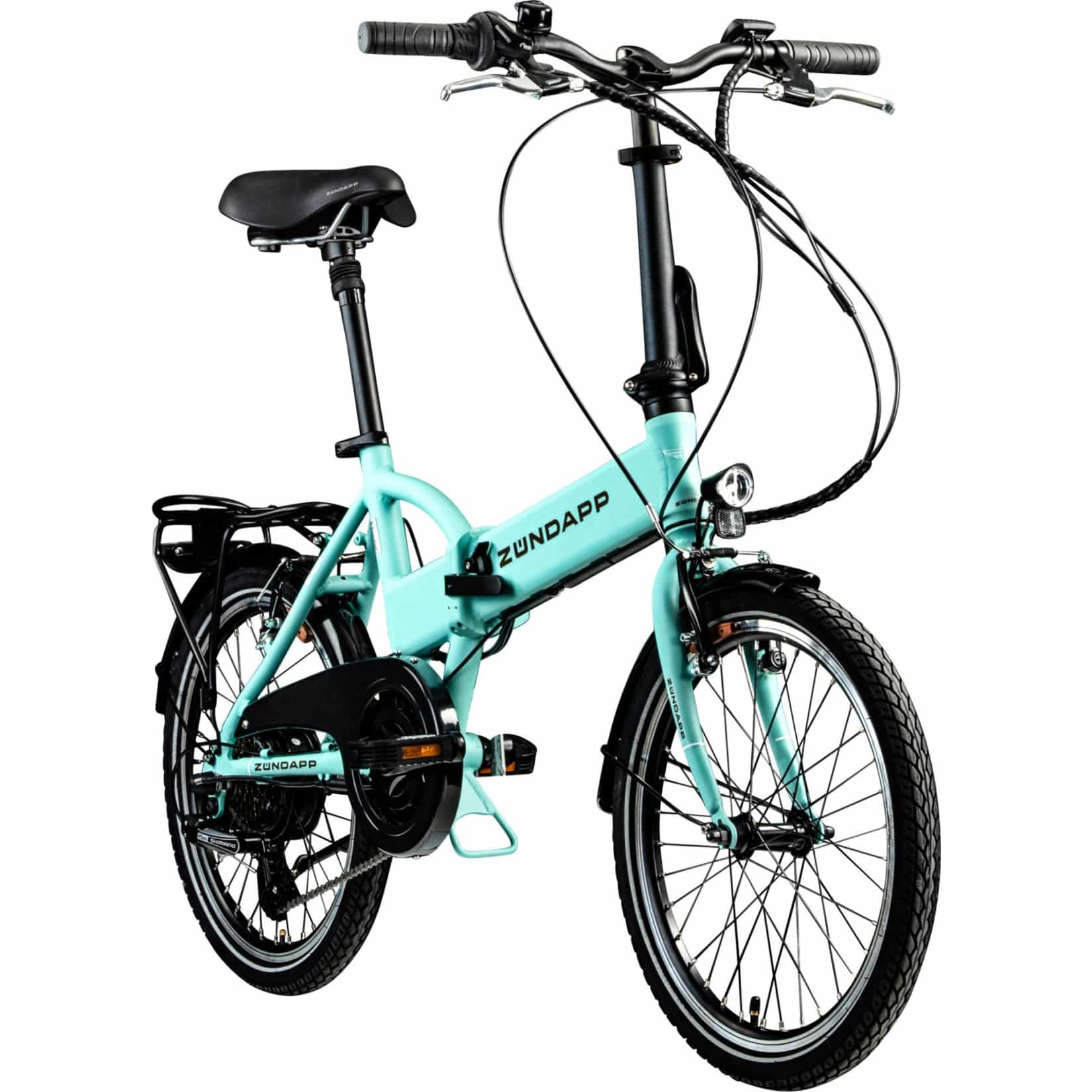 Faltrad 150 cm Bike 180 Zoll Elektro 20 für E - Pedelec hellgrün StVZO... Klapprad kaufen 6 Z101 Gang Erwachsene hier E online Klappfahrrad Zündapp