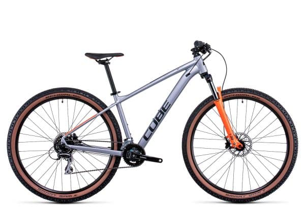 Cube Aim Race 2022 | 29 Zoll | silver´n´orange | 20 Zoll Radgröße