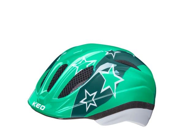 KED Meggy Trend II Kinderhelm | 46-51 cm | green stars