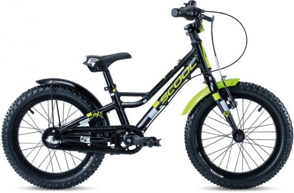 S'cool faXe 16-3S Kinderfahrrad Schwarz Modell 2022