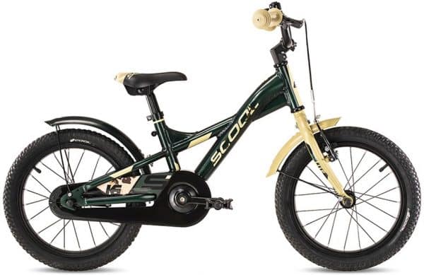 S'cool XXlite Alloy 16 Kinderfahrrad Grün Modell 2021