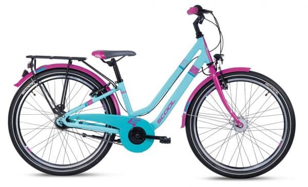 S'cool chiX twin 24-7S Kinderfahrrad Blau Modell 2022