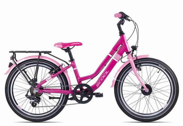 SCool chiX twin alloy 20-7 | 20 Zoll | pink/pink | 28 cm Radgröße