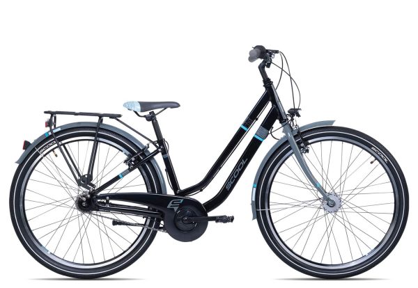 SCool chiX twin alloy 26-7 | 26 Zoll | black/blue | 38 cm Radgröße