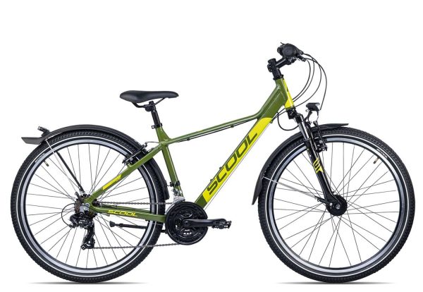 SCool troX EVO alloy 26-21 | 26 Zoll | green/lemon matt | 38 cm Radgröße