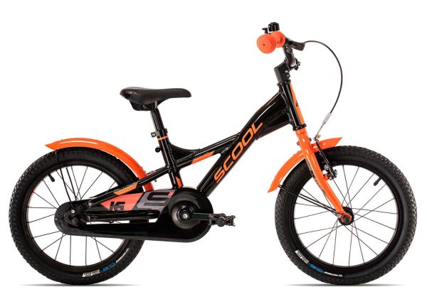 SCool XXlite alloy 16-1 | 16 Zoll | black/orange | 24 cm Radgröße