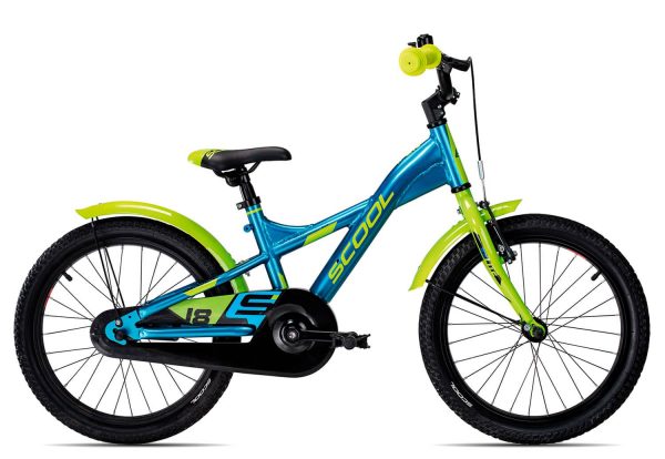 SCool XXlite alloy 18-1 | 18 Zoll | blue/lemon metallic | 27 cm Radgröße