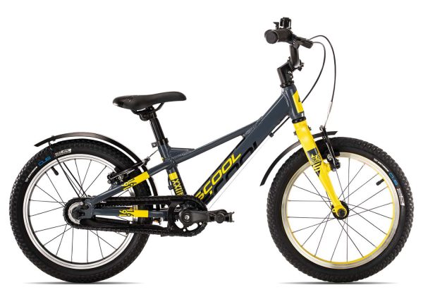 SCool XXlite EVO 16-1 | 16 Zoll | darkgrey/yellow matt | 22 cm Radgröße