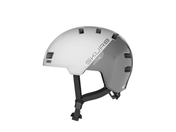 Abus Skurb ACE Helm | 58-61 cm | silver white