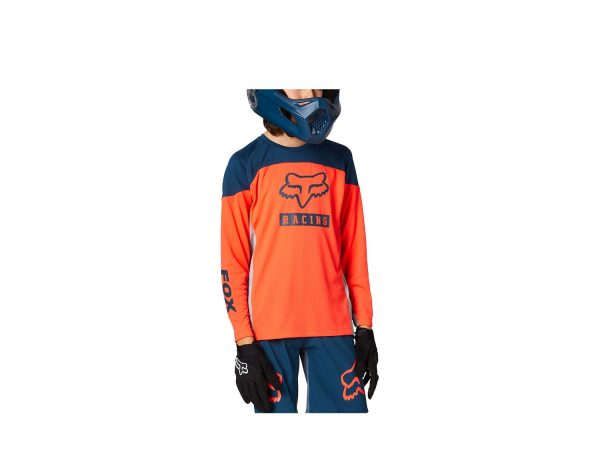 Fox Racing Defend Langarm Jersey Youth | M | atomic punch