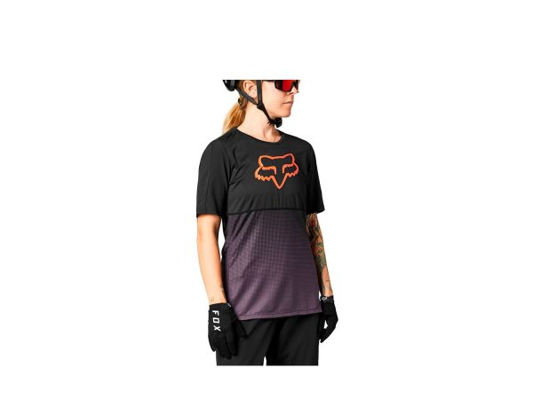 Fox Racing Flexair Kurzarm Jersey Women | S | black purple