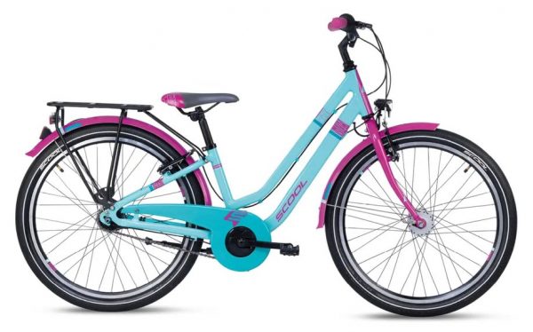 S'cool chiX twin 24 3-Gang Kinderfahrrad Blau Modell 2023