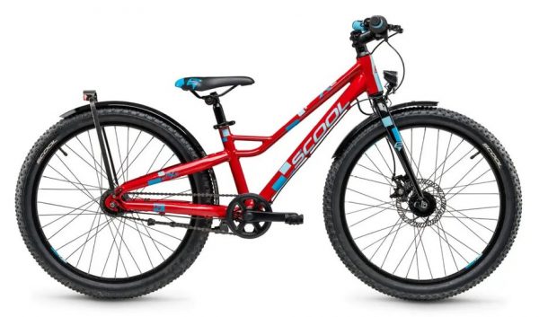 S'cool faXe Disc 24 7-Gang Kinderfahrrad Rot Modell 2023