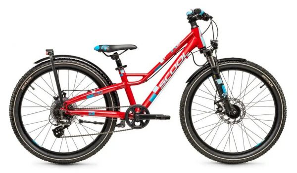 S'cool faXe Disc 24 8-Gang Kinderfahrrad Rot Modell 2023